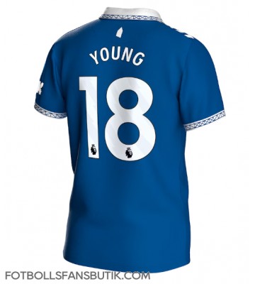 Everton Ashley Young #18 Replika Hemmatröja 2023-24 Kortärmad